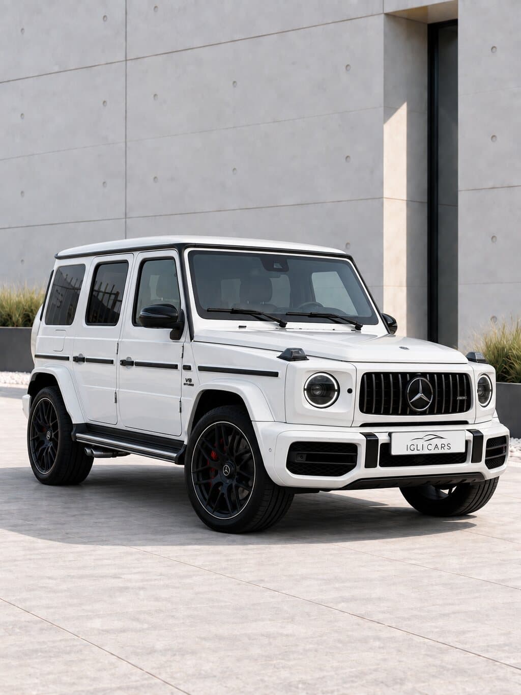 Mercedes-AMG G 63 Wit met rood interieur